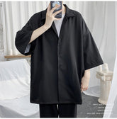 Short Sleeve Loose Casual Men Shirt